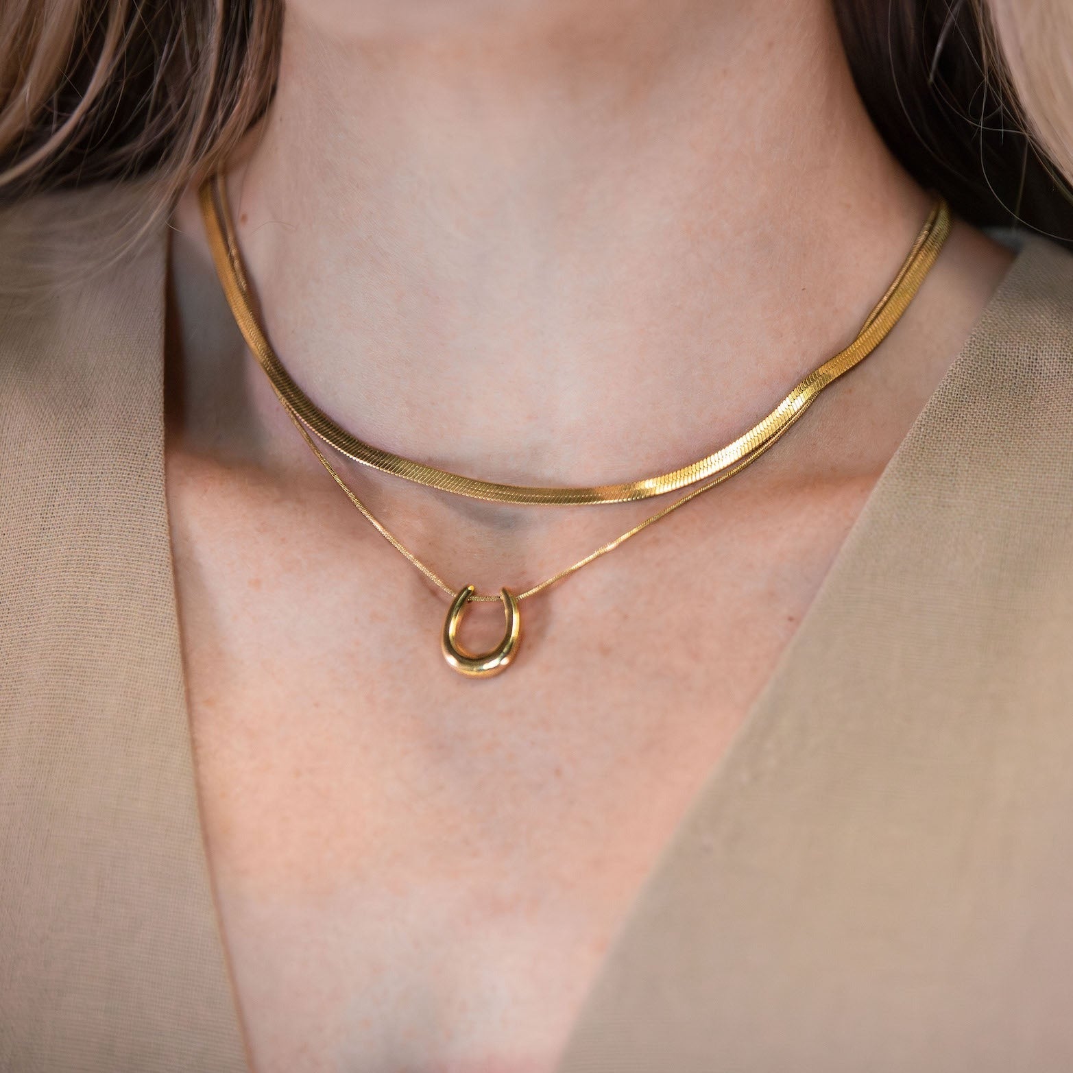 horseshoe necklace