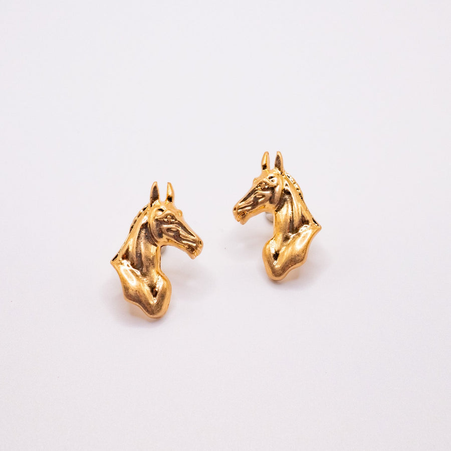 horse head earrings